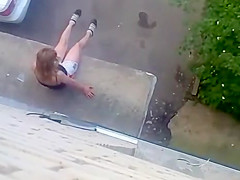 Marvelous neighbour receives into a strap