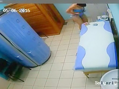 Fat aged patient discloses her saggy billibongs to a surveillance webcam