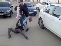 Russian hotties getting into a eager fight