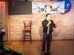 Non-Professional shows her hairless vagina to a comedian