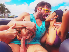 Ashley Adams & Jenna J Foxx & Charles Dera in Convertible Squirters - RealtyKings