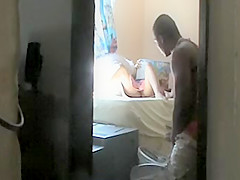 That Babe lets the handyman jack off to her snatch