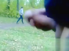 Masturbating in the local park to a pair of hotties