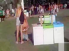 That Babe took a urinate during the time that sitting on the ground