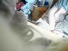 My ally's mommy caught masturbating on hidden camera