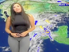 Breathtaking cameltoe on the Latin Babe weather hotty