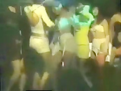 Vintage night club dancing with scantily clad gals