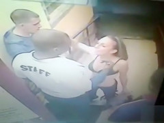 Naughty woman is made water off literally