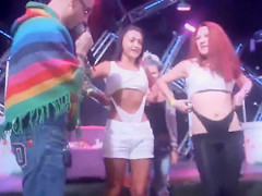 Bombastic beauties pull up their belts on the stage