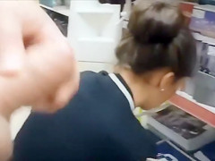 Swinging the dong around her head