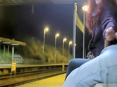 Strange lady helped him with the erected rod