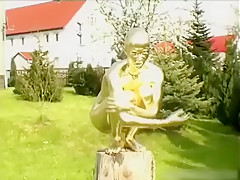 Astonishing non-professional Fetish, Outdoor sex clip