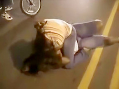 Bazookas swinging during a fight