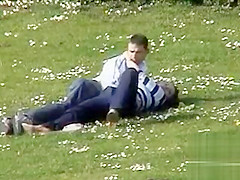 Cook Jerking in the park for her fortunate boyfriend