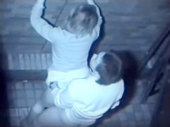 Oriental pair has a quickie in the alley