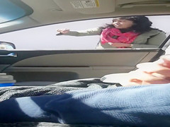 Showing the inflexible penis to complete strangers