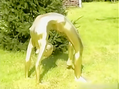 Exotic dilettante Outdoor, Tiny Bumpers porn movie