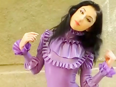 Excited homemade Latex, Solo Cutie sex movie