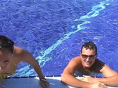 Viktoria in homemade free porn with an in-love couple enjoying oral-stimulation