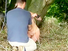 Non-Professional - just hanging around   dildoing outdoors