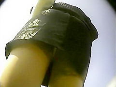 Impressive Hotty Wearing A Short Petticoat Acquires Caught On A Hidd