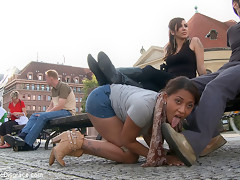 Hot Spanish Whore Bound, Humiliated, And Fucked - PublicDisgrace