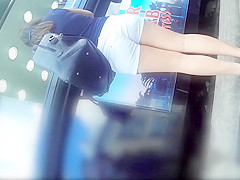 Uninhibited juvenile eye candy catches the attention of a horn