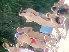 Uninhibited beachgoers let it all hang out on a sunny day a