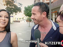 HITZEFREI Breasty German mother I'd like to fuck Jacky Lawless Arse Screwed Outdoors