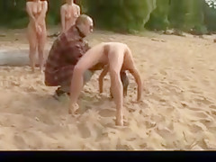 Stripped Beach - Training 3 college cutie