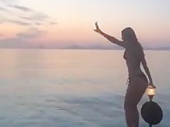 Rachel Cook, Carmella Rose, other women party on a boat