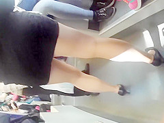 Striking youthful woman acquires filmed from beneath during the time that in a hot