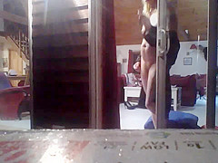 voyeur stripped blond neighbour with lots of windows