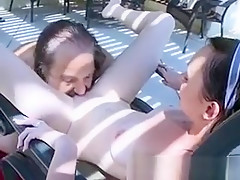 Nice-Looking Dark Brown Legal Age Teenager And Ron Jeremy Acquire Oral-Sex Outdoors