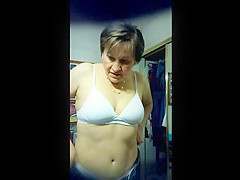 Grandma clothed nude