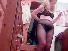 Housewife undressing