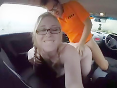 Gorgeous Marketing Student Satin Spank Gangbanged In The Car