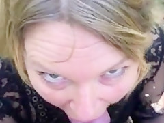 Blond Mother I'd Like To Fuck blowjop in public