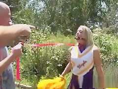 Cheerleader Receives Tied And Gagged By Boyfriend