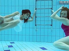 Hotly Clothed Legal Age Teenagers In The Pool