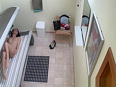Czech Brunette Hair Secretly playing with Muff