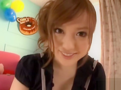 Oriental cutie show pants upskirt
