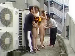 Group sex outdoor team-fucked