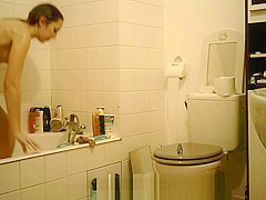 College Legal Age Teenager Dark Brown Spy Washroom Part two