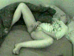 Midnight Masturbation Session Caught on Hidden Web Camera