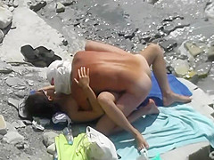 Sex on the beach. local resident and angel tourist two