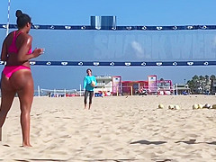 Beach Volleyball Large Booty