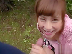 Charming oriental in upskirt acquires uncouth jamming
