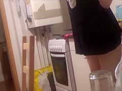 Voyeured-Cute juvenile Woman at Home