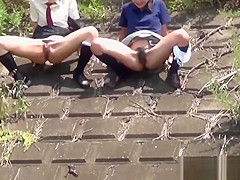 Japanese nubiles gush urinate